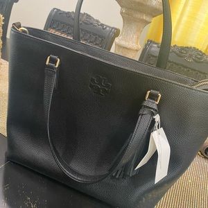 Leather Tote-Automatic Tory Burch